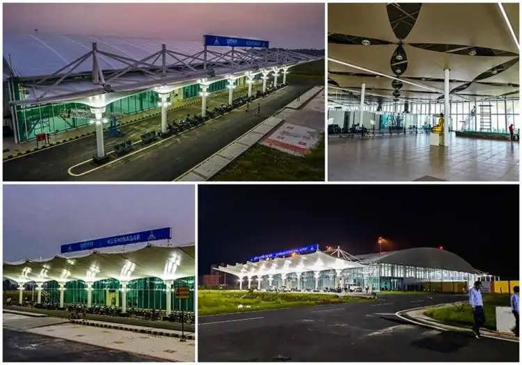 आज से कुशीनगर अंतरराष्ट्रीय हवाई अड्डे से हवाई यात्राओं का संचालन शुरू