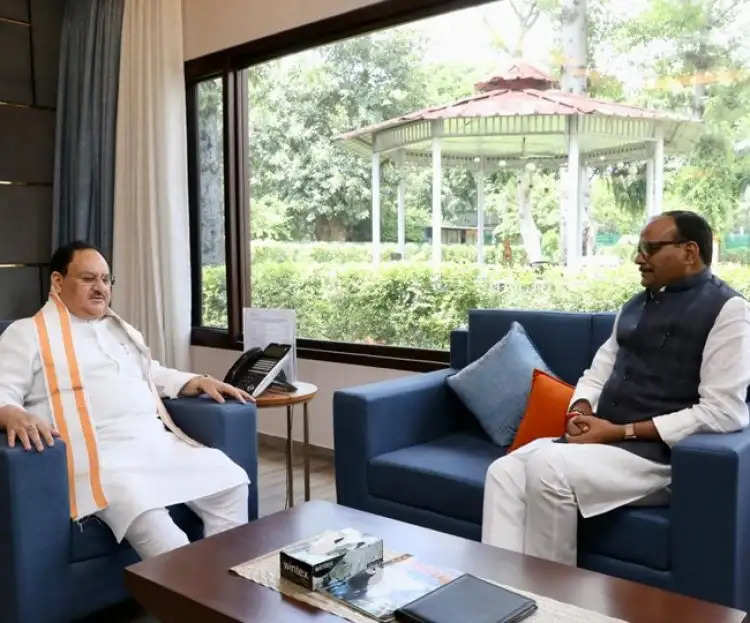 जेपी नड्डा से मिले Deputy CM ब्रजेश पाठक, यूपी प्रदेश अध्यक्ष घोषित होने से पहले मुलाकातों का दौर जारी