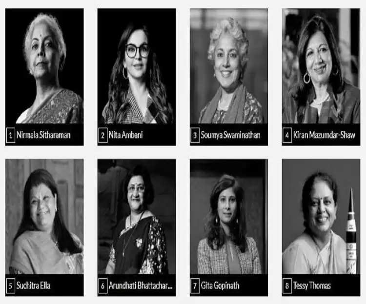 शक्तिशाली महिलाओं की लिस्‍ट में निर्मला सीतारमण पहले नंबर पर