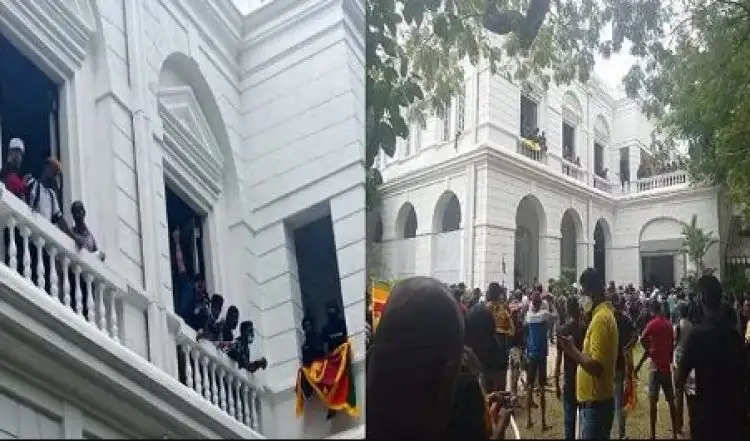 आवास छोड़कर भागे श्रीलंका के राष्ट्रपति, राष्ट्रपति भवन पर प्रदर्शनकारियों की ने किया कब्जा…