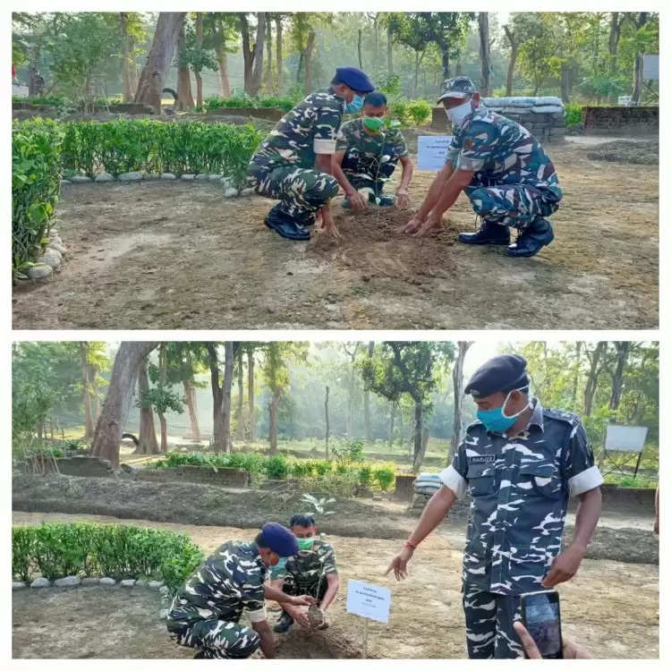 इंडोनेपाल बार्डर सशस्त्र सीमा बल नौवीं वाहिनी खंगरानाका का औपचारिक रूप से निरीक्षण