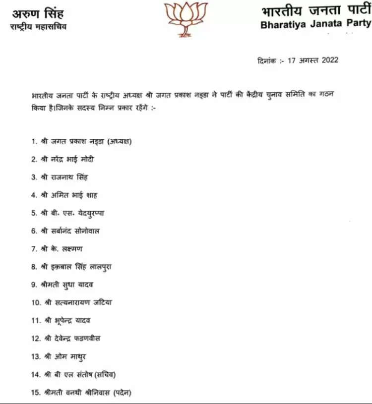 BJP Parliamentary Board: भाजपा संसदीय बोर्ड का एलान, येदियुरप्पा समेत इन नेताओं को मिली एंट्री