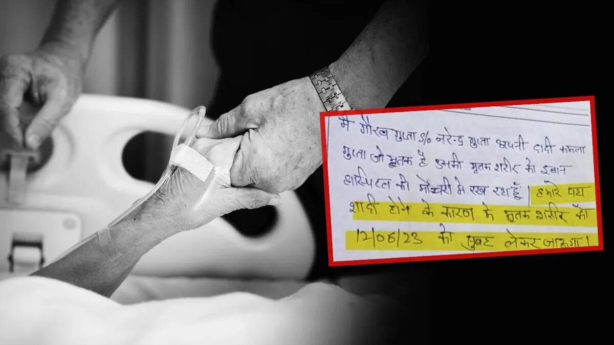Muzaffarnagar : अंतिम संस्कार से शादी जरूरी! पोते ने दादी के शव को मोर्चरी में रखवाया, कही यह बात