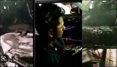 कानपुर: टक्कर से स्कूटी कार में फंस गई, स्कूटी सवार छात्राओं को घसीटता हुआ ले गया