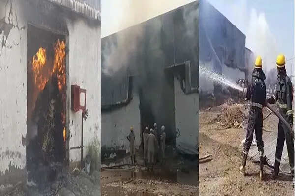 शामली में चम्मच फैक्ट्री में आग लगने से हड़कंप, व्यापारी को 3 करोड़ का नुकसान